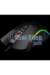 Мышь проводная Jet.A Panteon PS80 черный, 5000 dpi, USB, кнопки - 9