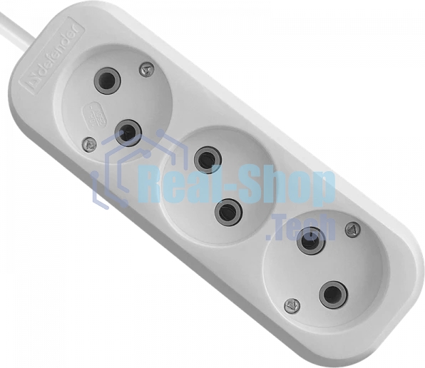 Удлинитель без заземления Defender B230 10 А, 5 м, без заземления 1