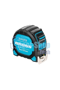 Рулетка Gross Experte, 5 м x 27 мм, двухкомпон. корпус, магнит, двухстор. разметка, нейлон
