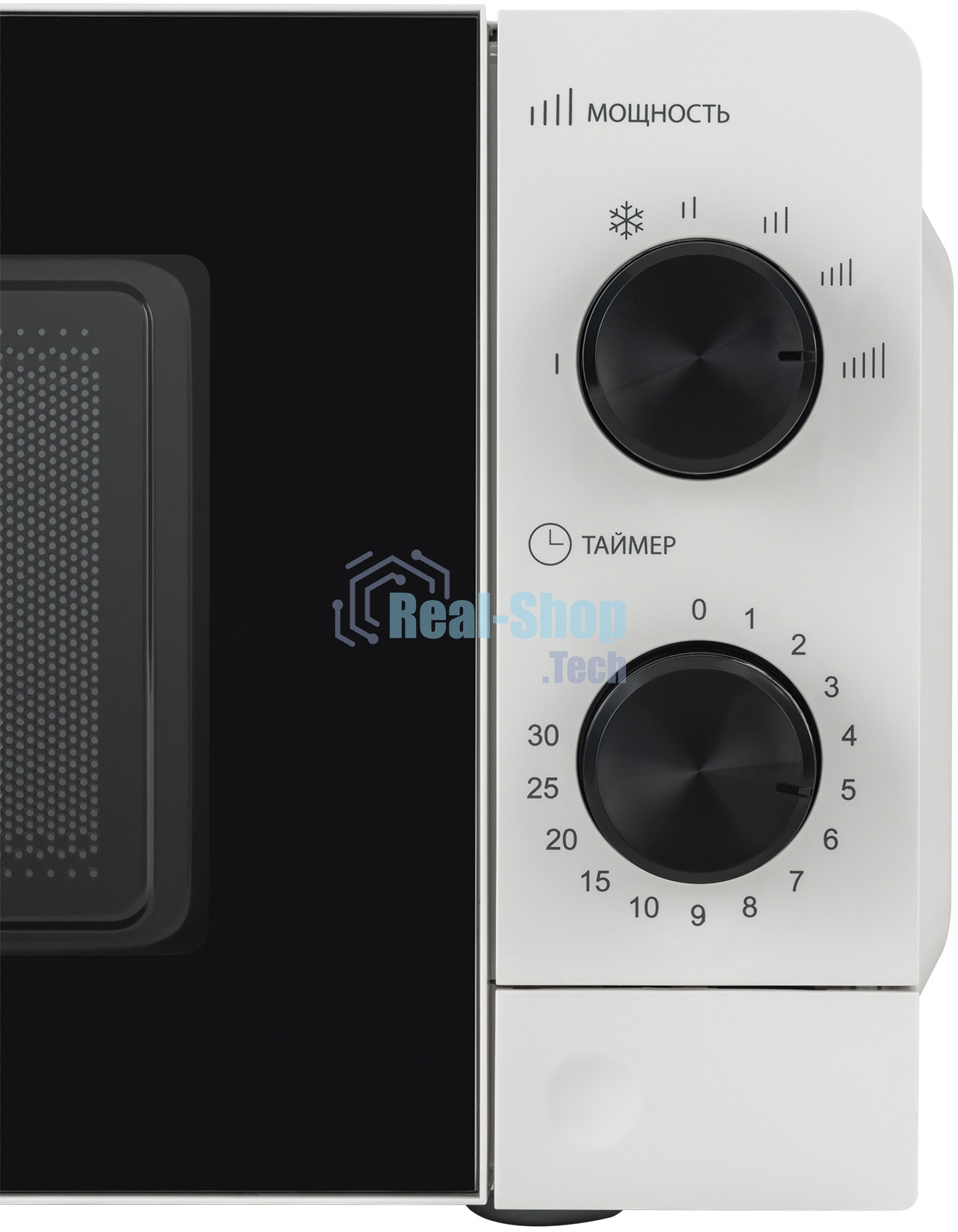 Микроволновая печь Hyundai HYM-M2049 белый/черный, 20 л, 700 Вт, переключатели - поворотный механизм