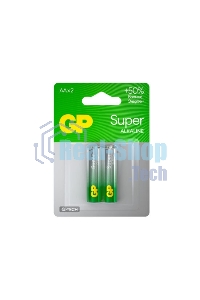 Алкалиновые батарейки GP Super Alkaline G-Tech 15А АA - 2 шт. на блистере