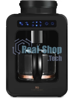 Кофеварка капельная BQ CM7000 Black-Rose Gold со встроенной кофемолкой, исп. кофе - молотый/зерновой, 0.6 л, 600 Вт.