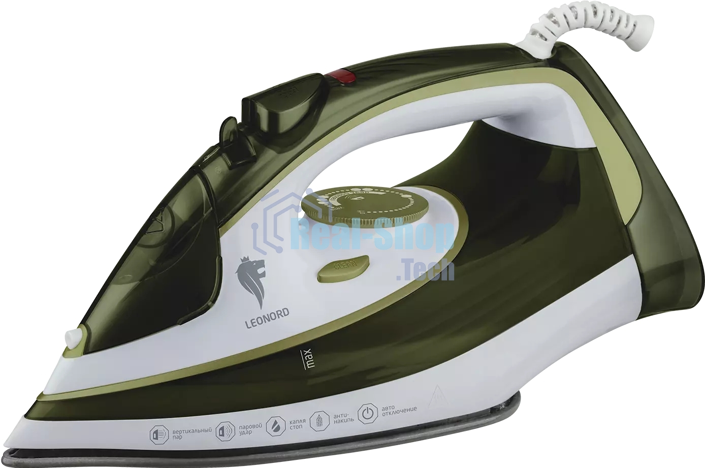 Утюг LEONORD LE-1808 оливковый (108251)