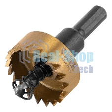 Коронка по металлу Denzel HSS, 35 мм, нитридтитановое покрытие