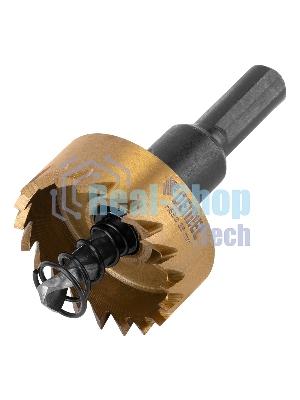 Коронка по металлу Denzel HSS, 35 мм, нитридтитановое покрытие