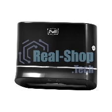 Диспенсер бумажных полотенец Puff 5135Bl, черный, с замком, ABS-пластик