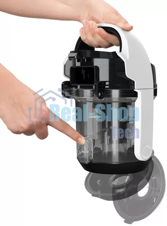 Пылесос Bosch BGS05A222 белый/черный, 350/700 Вт, уборка сухая, пылесборник контейнер 1.5 л