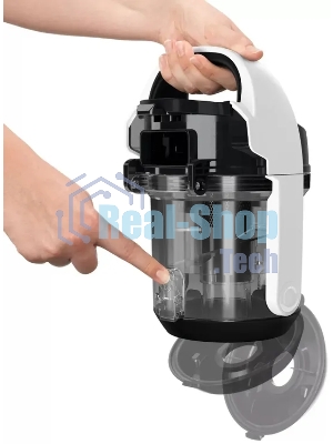 Пылесос Bosch BGS05A222 белый/черный, 350/700 Вт, уборка сухая, пылесборник контейнер 1.5 л