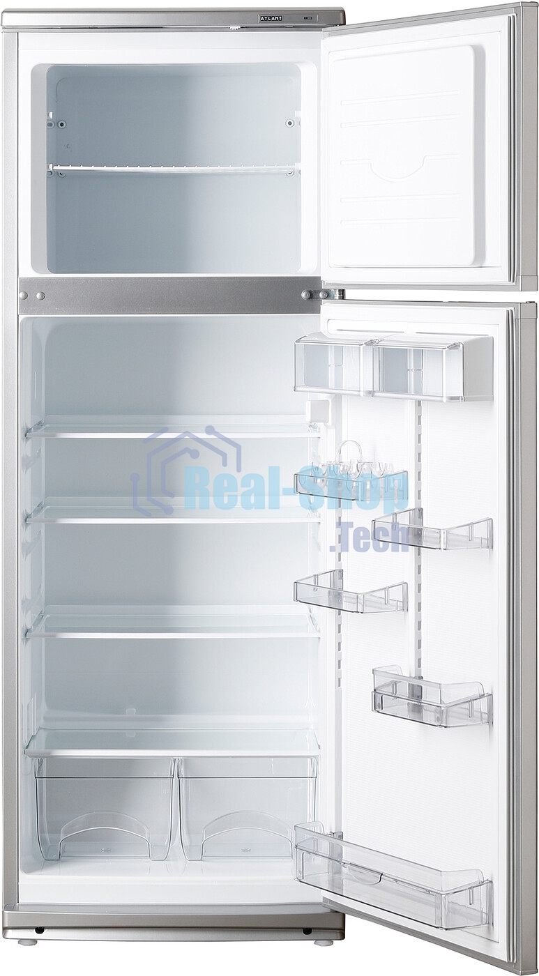 Холодильник Atlant МХМ-2835-08 серебристый двухкамерный 202/70л морозилка сверху
