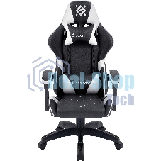 Кресло игровое Defender Companion черный/белый, класс 3, металл, PU