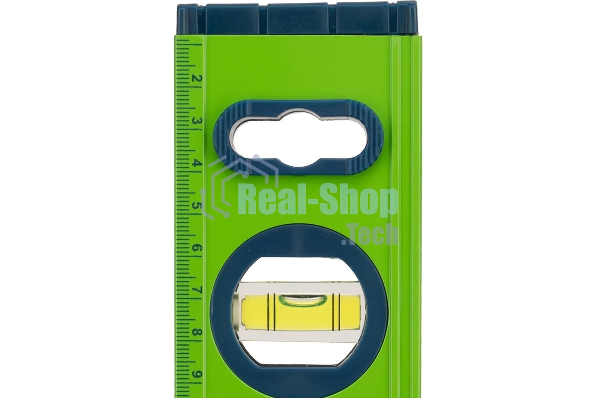 Уровень Сибртех алюминиевый УСМ-0,5-800, фрезерованный, 3 глазка, магнитный, рукоятки, 800 мм