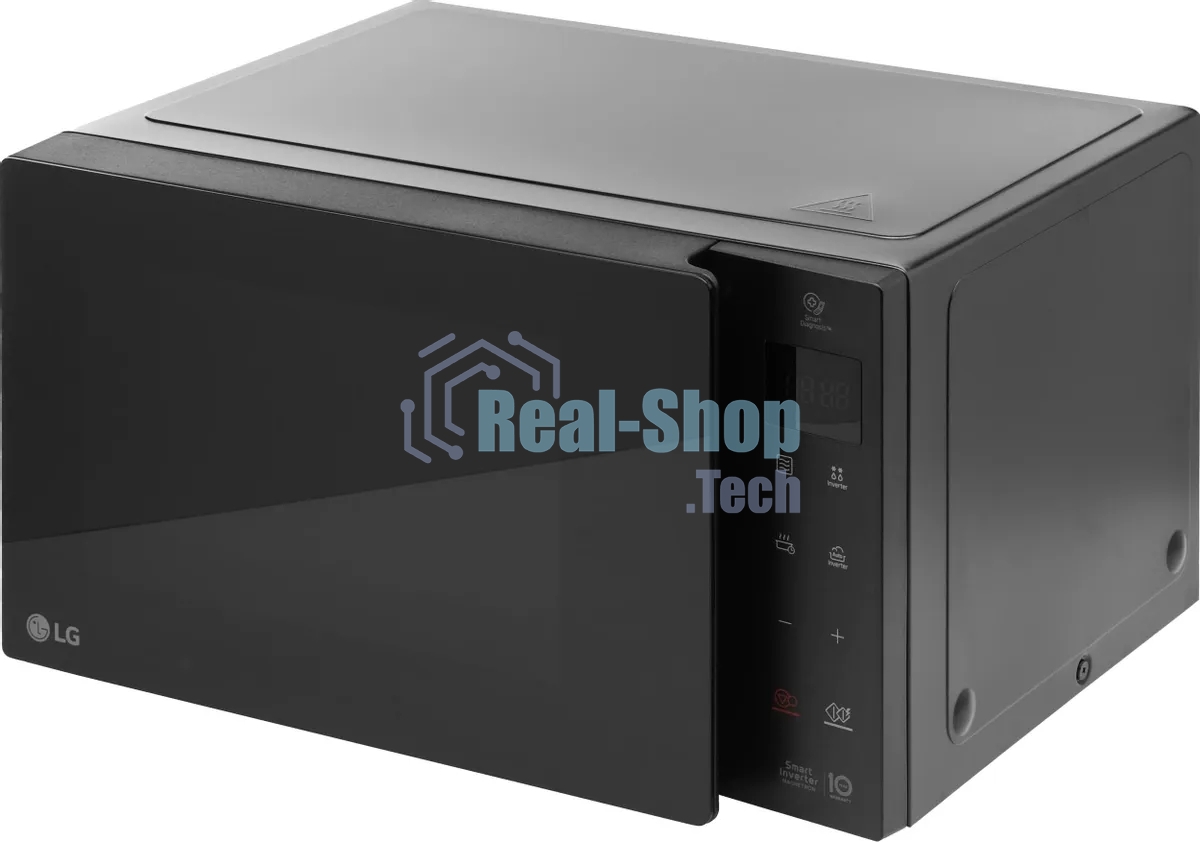 Микроволновая печь LG MW25R35GIS черный, 25 л, 1000 Вт, переключатели - сенсор