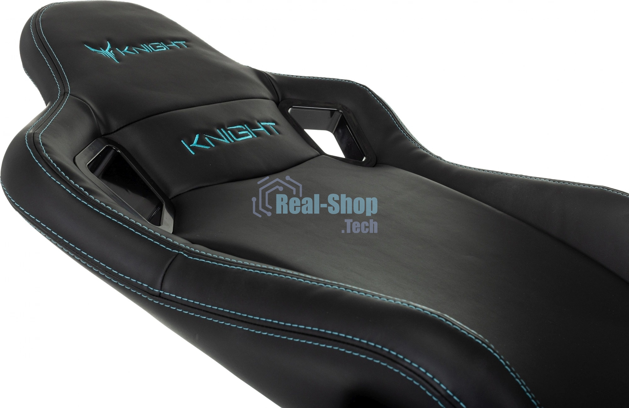 Кресло игровое Knight Outrid Smile черный эко.кожа крестов. пластик