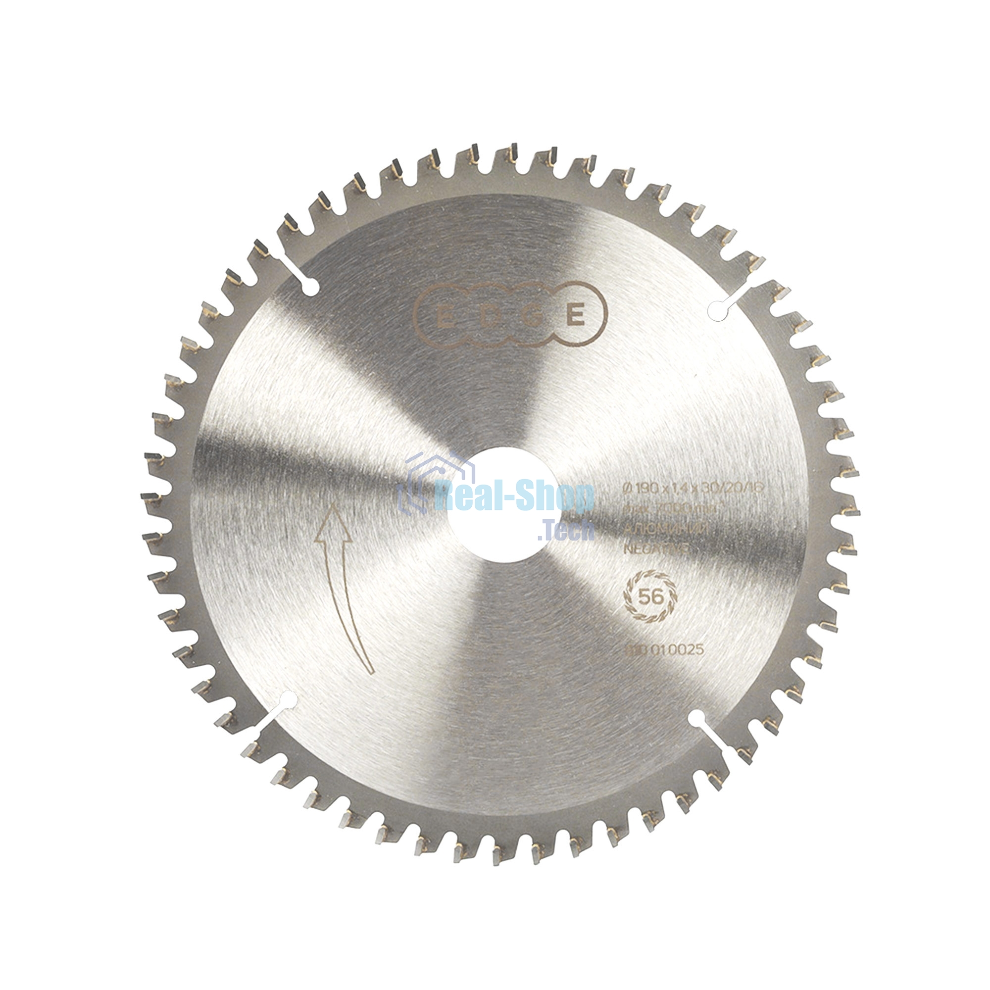 Диск EDGE by PATRIOT пильный по алюминию 190x56x30/20/16 negative