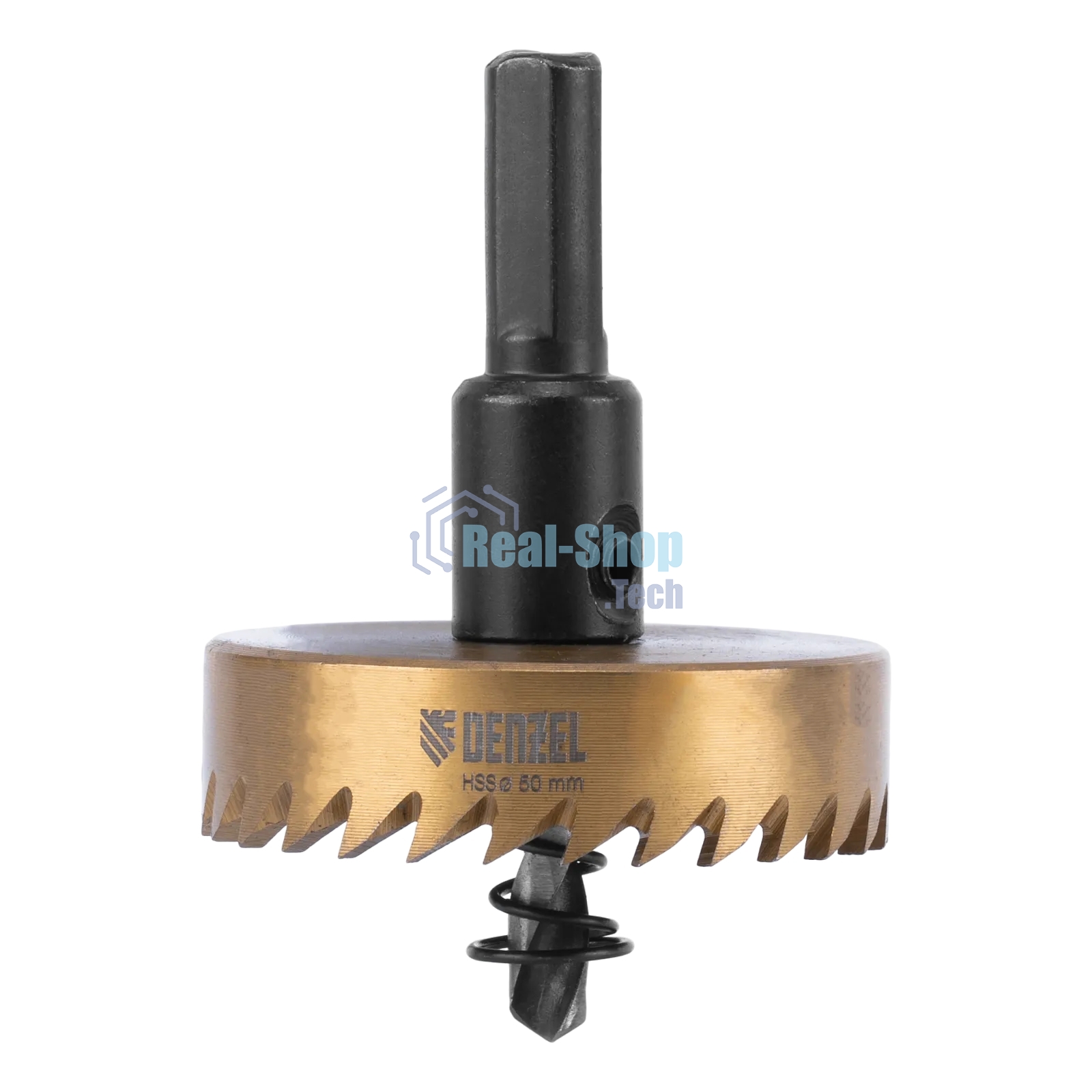 Коронка по металлу Denzel HSS, 50 мм, нитридтитановое покрытие