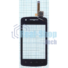 Сенсорное стекло (тачскрин) для Philips W820, черное