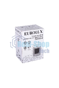 Тепловентилятор EUROLUX ТВК-EU-2, серый, 1800 Вт, 22 м2, термостат, 3 режима 67/2/7