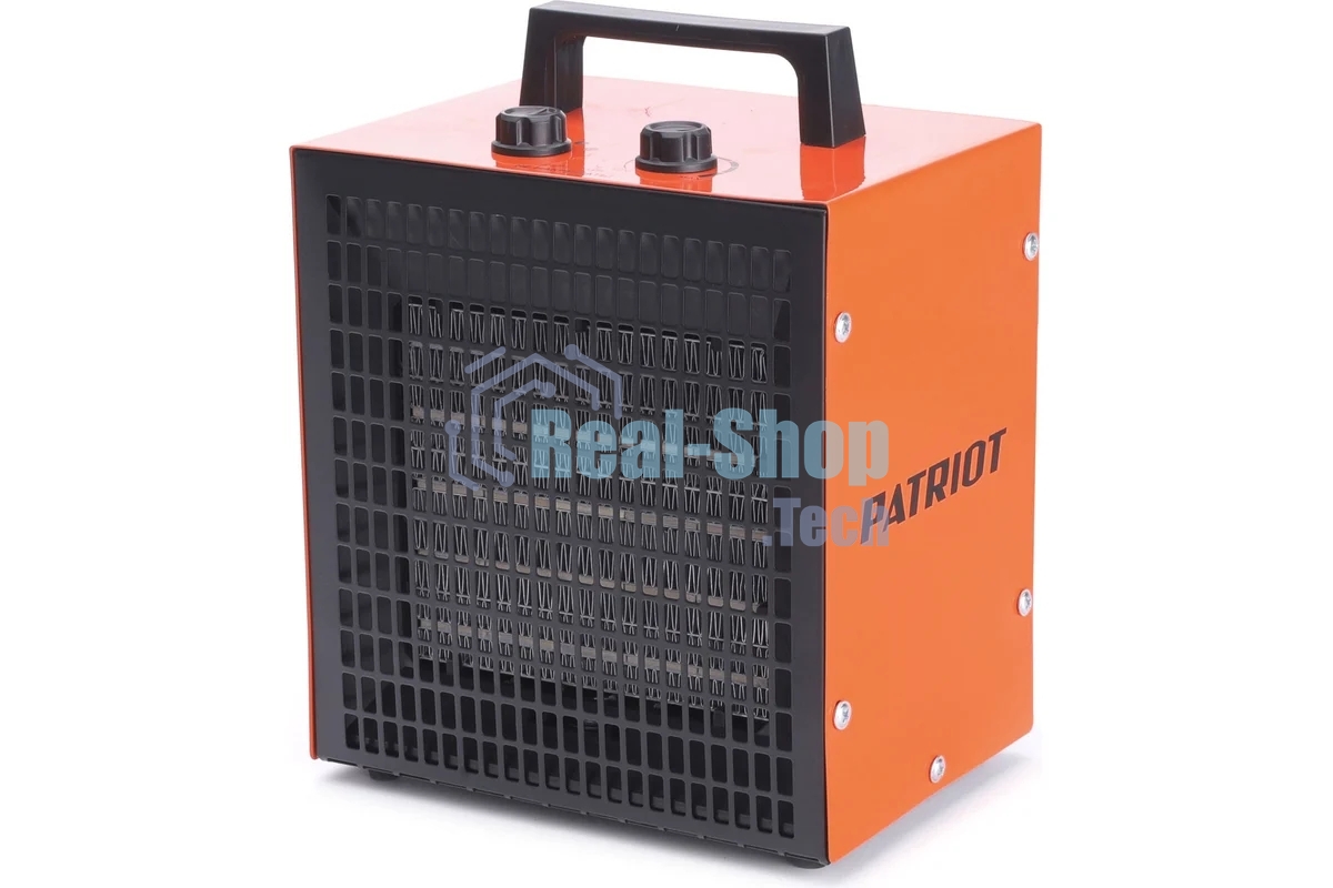 Тепловентилятор электрический Patriot PT Q 5S, оранжевый/черный, 3000 Вт, 25 м2, термостат