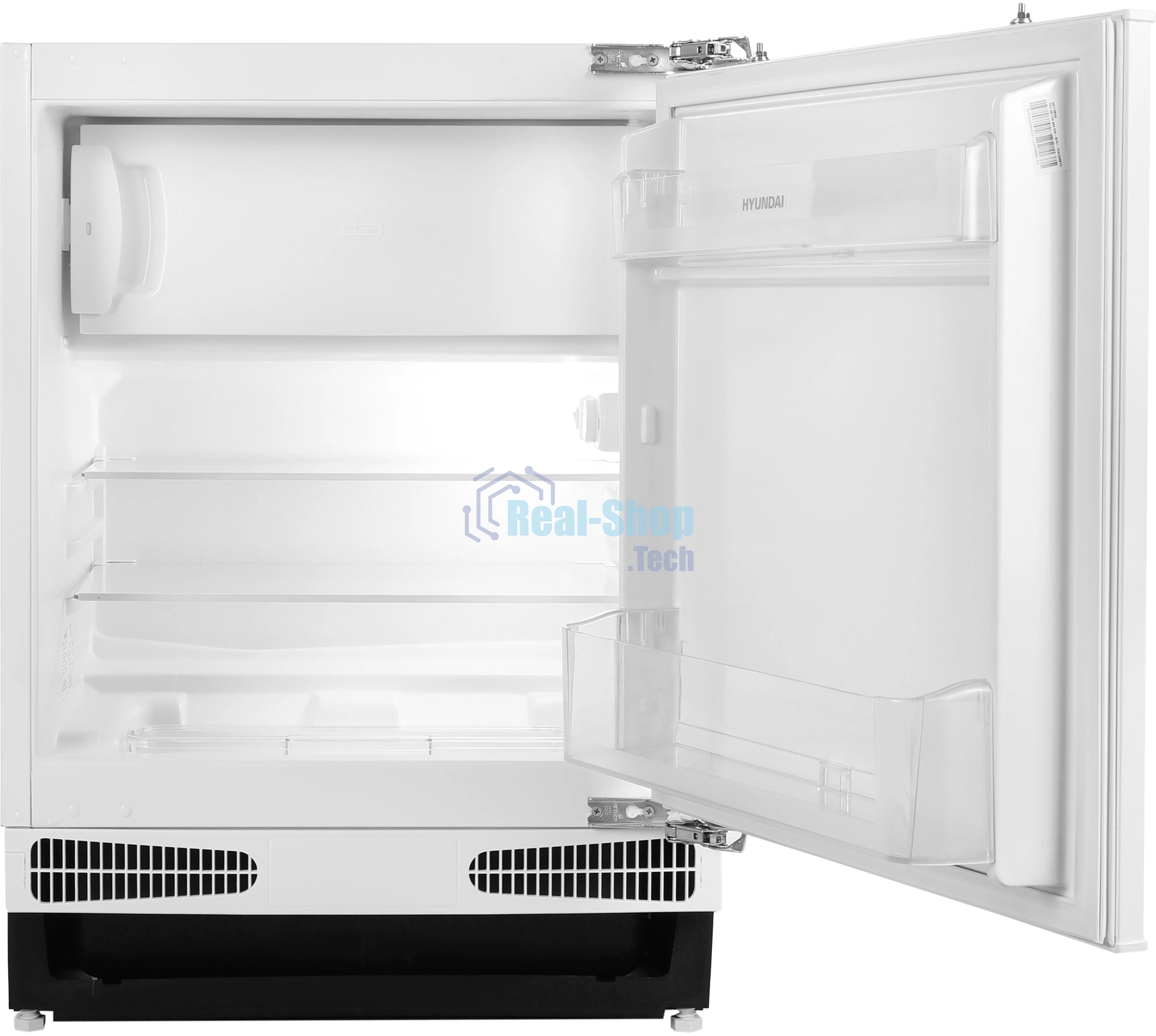 Холодильник Hyundai HBR 0812 белый однокамерный 98/17л морозилка сверху, ручное