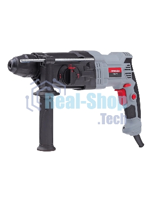 Перфоратор ПОБЕДА П-28/975, SDS+, 975Вт, макс. диаметр бурения 28мм, 1200об/мин, 5300уд/мин, дополнительная рукоятка, глубиномер, кейс