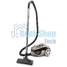 Пылесос Hyundai HYV-C3550 золотистый/темно-коричневый, 380/2220 Вт, уборка сухая, пылесборник контейнер 2,5 л