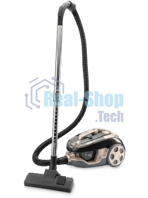 Пылесос Hyundai HYV-C3550 золотистый/темно-коричневый, 380/2220 Вт, уборка сухая, пылесборник контейнер 2,5 л
