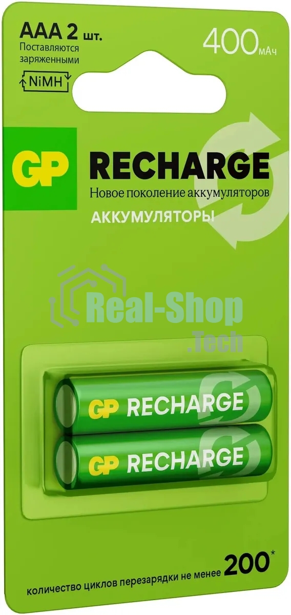Аккумулятор GP Smart Energy 40AAAHCV-2CRSBC2 AAA NiMH 400mAh (2шт)