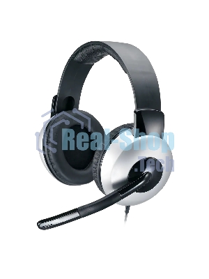 Гарнитура Genius HS-05A серый-чёрный, проводная, 3.5 мм