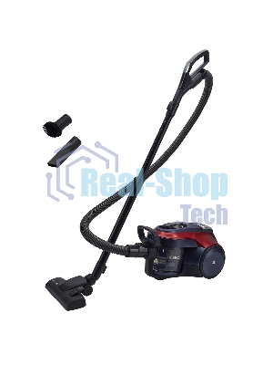 Пылесос Polaris PVC 2003RI серый/красный, 500/2000 Вт, уборка сухая, пылесборник контейнер 2.5 л