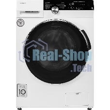 Стиральная машина Weissgauff WM 4947 DC Inverter Steam белая, загрузка фронтальная 7кг, 1400 об/мин., класс: A+++