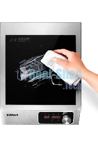 Плита настольная индукционная Kitfort КТ-143 серебристый/черный стеклокерамика (настольная)