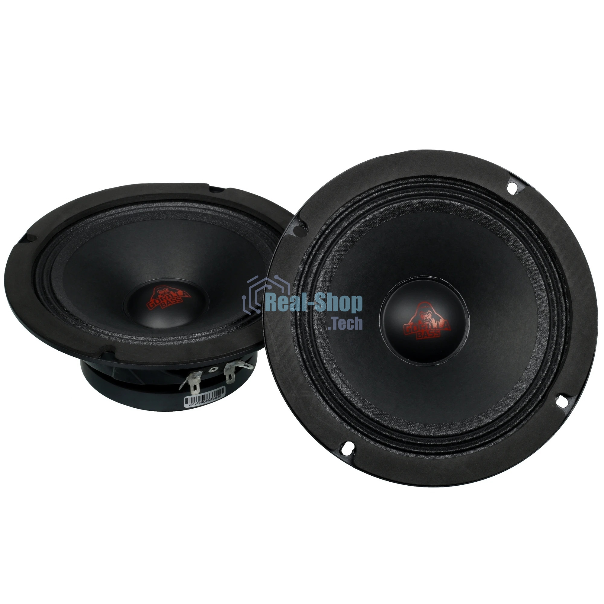 Колонки автомобильные Kicx Gorilla Bass GBL65 200Вт 90дБ 4Ом 16см (6.5дюйм) (ком.:2кол.) широкополосные однополосные