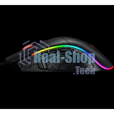 Мышь проводная Jet.A Panteon PS80 черный, 5000 dpi, USB, кнопки - 9