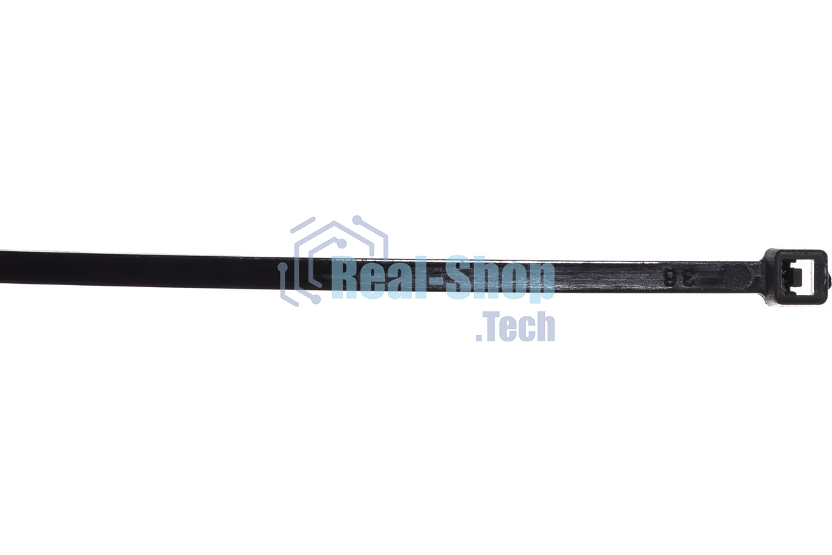 Нейлоновые стяжки Fortisflex КСС 3х200 мм черный 100 штук