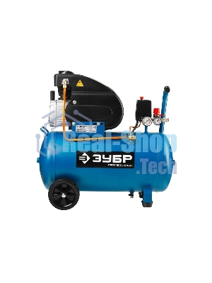 Компрессор поршневой Зубр ЗКПМ-240-50-1.5 воздушный масл. прямой привод 240л/мин 50л 8атм 1500Вт