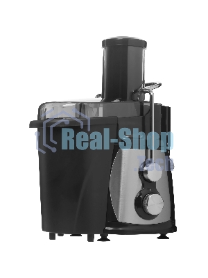 Соковыжималка Kelli KL-5091 чёрный/серебристый, центробежная, 1100 Вт, 1000 мл, механическое