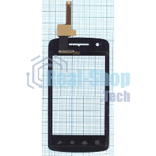 Сенсорное стекло (тачскрин) для Philips W820, черное