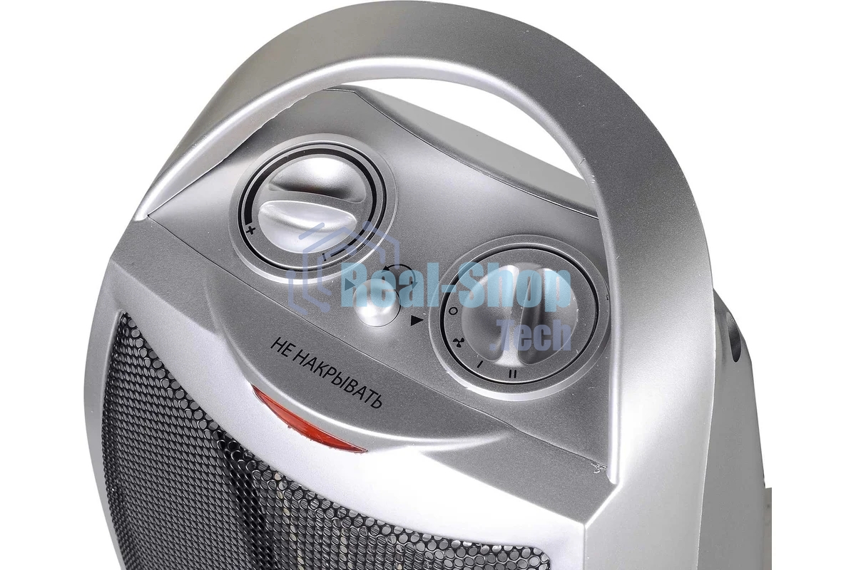 Тепловентилятор EUROLUX ТВК-EU-2, серый, 1800 Вт, 22 м2, термостат, 3 режима 67/2/7