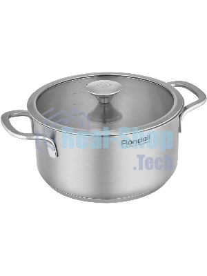 Кастрюля Rondell Modern RDS-1746, 2л, 18см, с крышкой, стальной