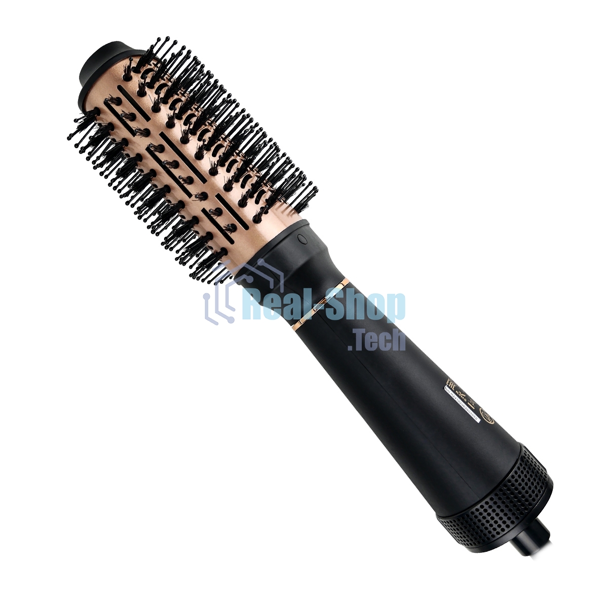 Фен-щетка Centek CT-2062 черный/золотистый, 1200 Вт, 80 мм, ионизация