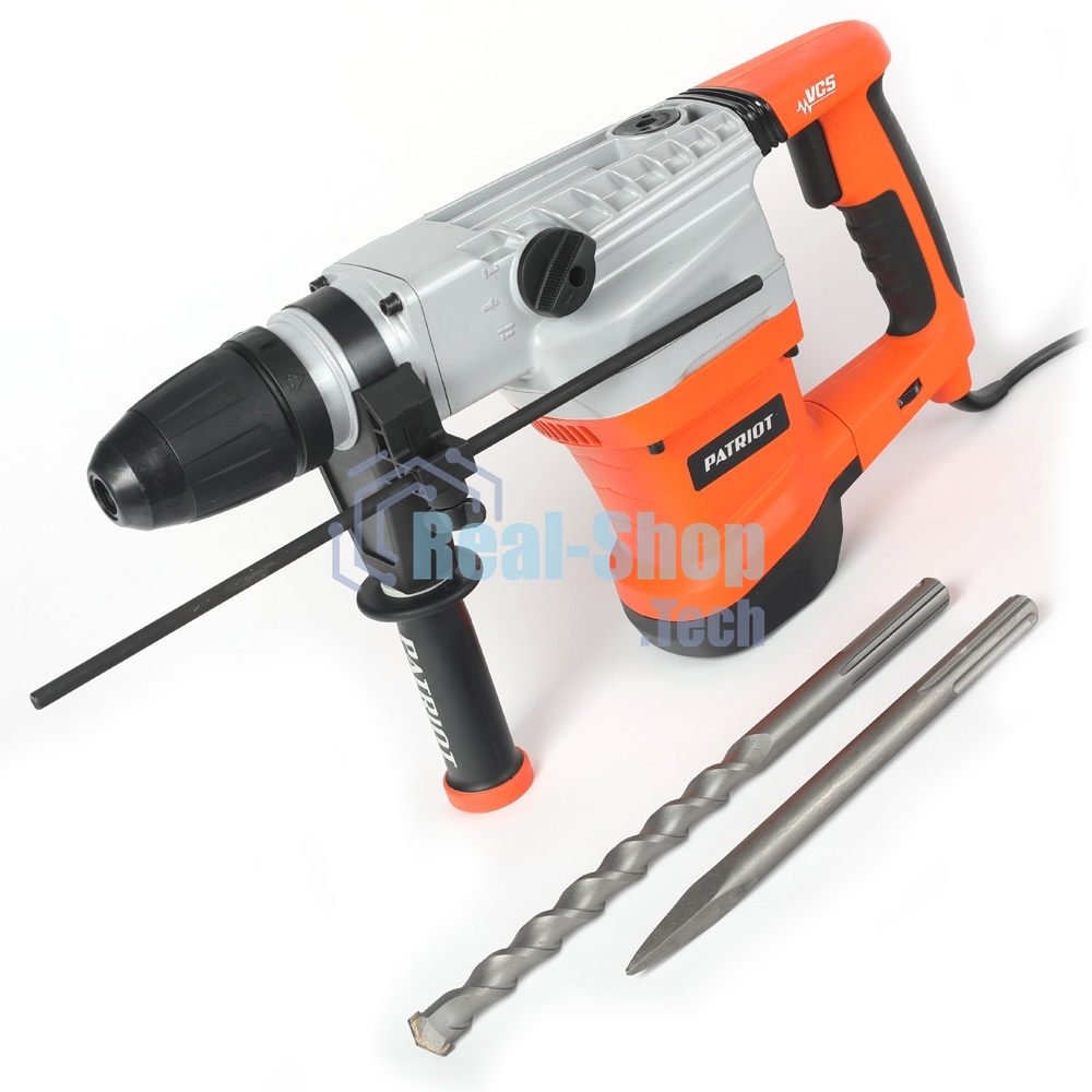 Перфоратор PATRIOT RH 450. 1300Вт, 10Дж, 1350-2750уд/мин, 235-500об/мин.