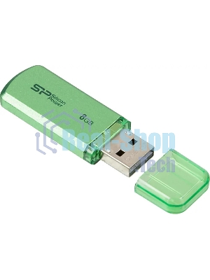 Флешка USB R/W Silicon Power R/W 8Gb Helios 101 SP008Gb,UF2101V1N USB 2.0 зеленый