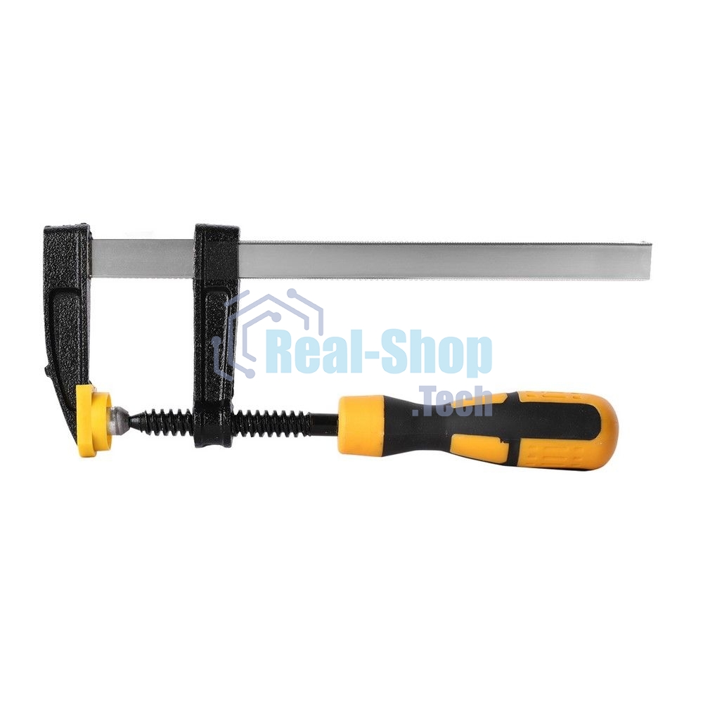 Струбцина F-образная Deli DL110515 150x50 мм, макс. усилие зажима 1000N, резьба 9,5мм