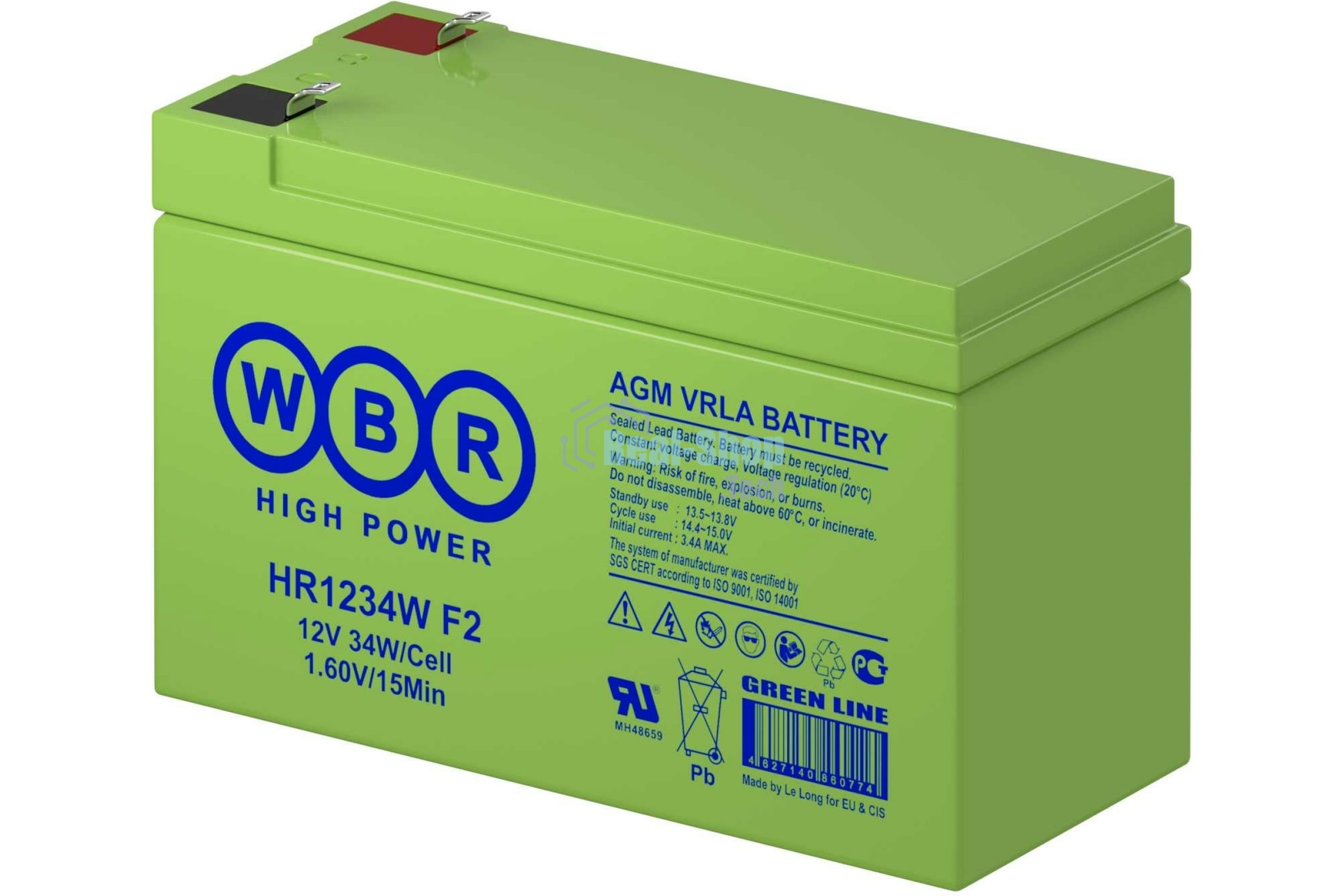 Батарея для ИБП WBR HR 1234W (12V 9Ah)