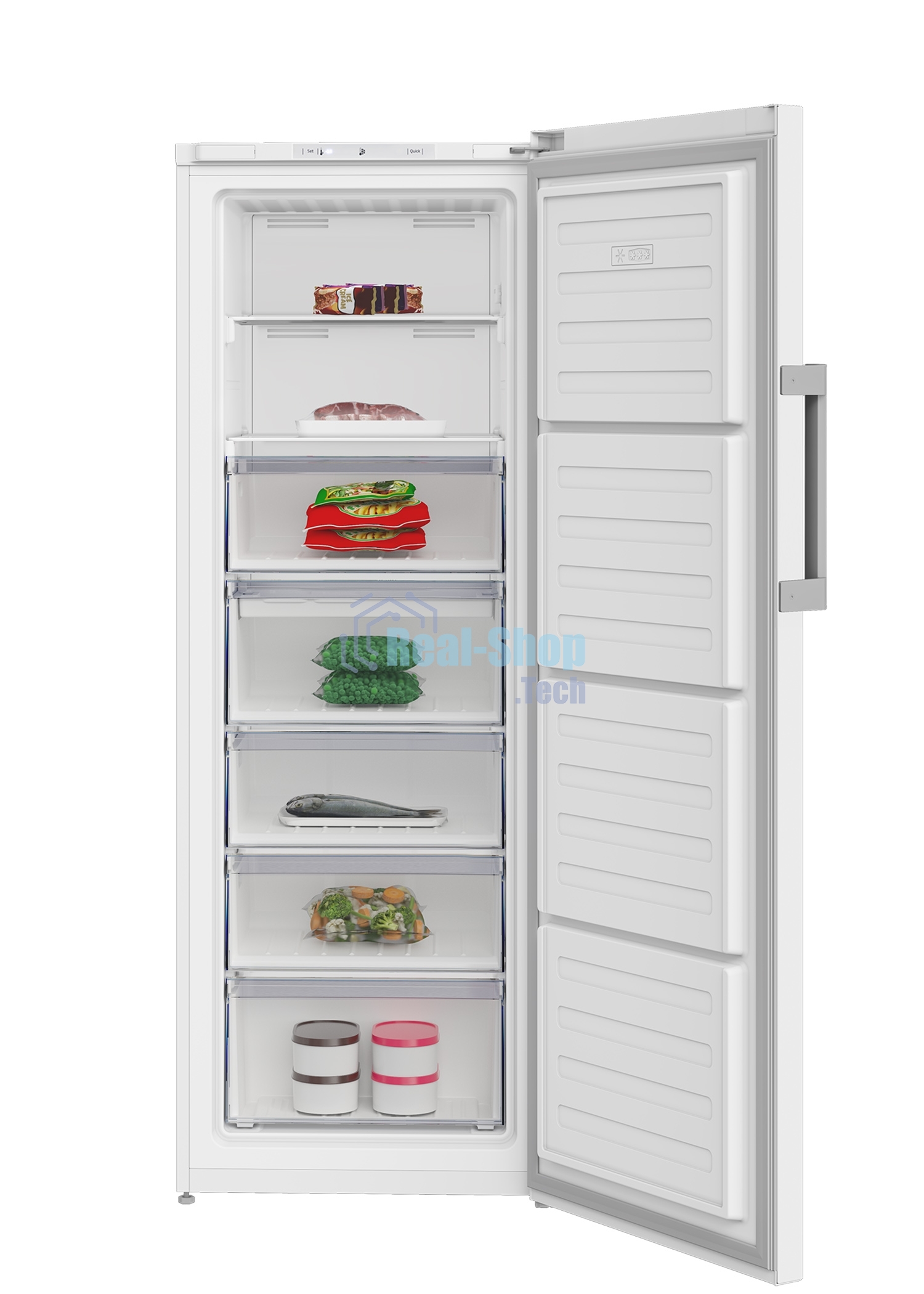 Морозильная камера Beko B1RFNK292W, белый, 255л, 7 ящиков