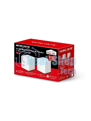 Бесшовный Mesh роутер Mercusys Halo H30G(2-pack) AC1300 10/100/1000BASE-TX