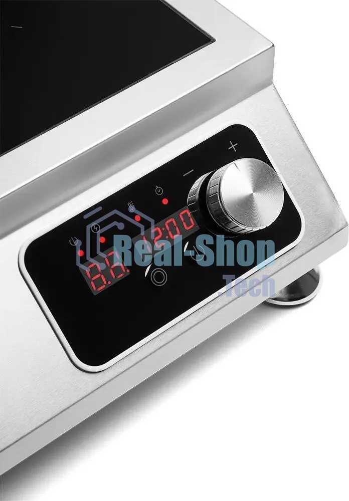 Плита настольная индукционная Kitfort КТ-143 серебристый/черный стеклокерамика (настольная)