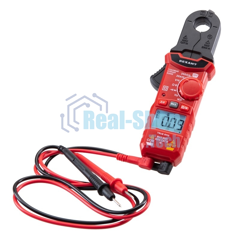 Токовые клещи Rexant R200D