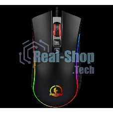 Мышь проводная Jet.A Panteon PS80 черный, 5000 dpi, USB, кнопки - 9