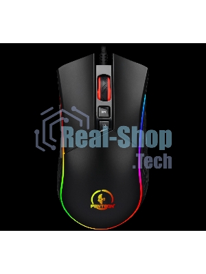 Мышь проводная Jet.A Panteon PS80 черный, 5000 dpi, USB, кнопки - 9